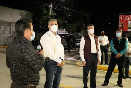 Inaugura Rutilio Escandón pavimentación de calles en la colonia Paso Limón de Tuxtla Gutiérrez