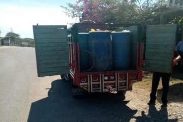Aseguran 600 litros de combustible ilegal en Chiapa de Corzo