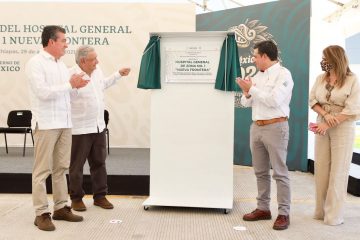 Acompaña Rutilio Escandón a AMLO en la inauguración del Hospital del IMSS “Nueva Frontera” en Tapachula