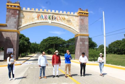 Inaugura Rutilio Escandón construcción del acceso principal a Bahía de Paredón, en Tonalá