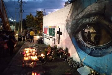 Pintan mural para recordar a migrantes muertos en accidente carretero en Chiapas