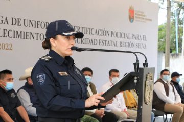 Reconoce Zepeda Soto apoyo del gobernador y trabajo de las y los policías estatales para garantizar la seguridad en Chiapas