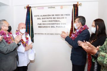 Con Almacén de Red de Frío, beneficia Gobernador a 18 municipios de la Región Altos Tsotsil Tseltal
