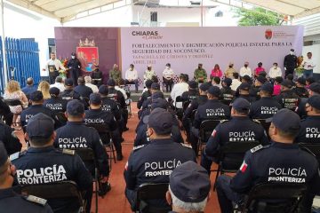 Gobernador dignifica y fortalece a policías estatales de la región Soconusco: Zepeda Soto