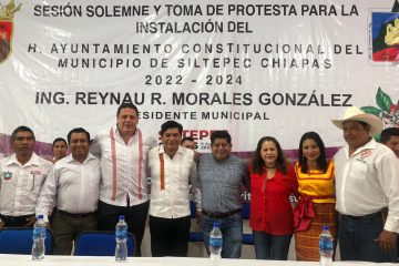 Dirigencia Estatal del PRI acude a la toma de protesta de alcalde de Siltepec
