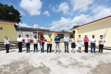 Inaugura Rutilio Escandón espacios educativos en la Primaria Adolfo López Mateos, de Tuxtla Gutiérrez