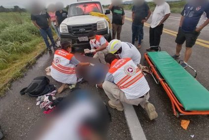 Tras accidente carretero en tramo Jiquipilas-Arriaga, tres personas perdieron la vida