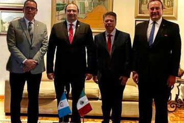 Fructífera reunión de Brito con el Ministro de Relaciones Exteriores de Guatemala