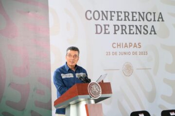 Buenos resultados en Chiapas, gracias a constancia de Rutilio Escandón en las Mesas de Seguridad: AMLO