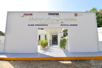 En Huixtla, inaugura Rutilio Escandón reconversión del centro de salud rural Las Delicias
