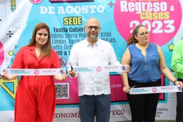 Canaco Tuxtla y Profeco inauguran “Feria de Regreso a Clases 2023”