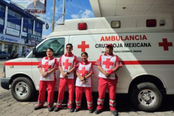 Tras apoyo a damnificados por el huracán «Otis», vuelven a Tuxtla Gutiérrez voluntarios de la Cruz Roja