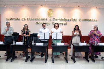 Firman IEPC y CANIRAC, convenio para fomento del voto libre, informado y razonado en la Jornada Electoral