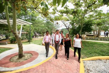 Rutilio Escandón moderniza el Parque Público de la colonia Pedregal San Antonio
