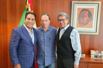 Eduardo Ramírez se reunió con Ricardo Monreal y Antonio Santos