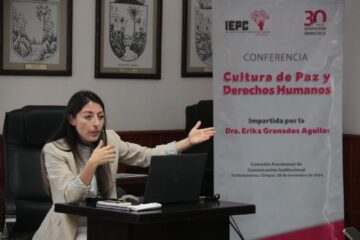 Realiza IEPC Conferencia: «Cultura de Paz y Derechos Humanos»